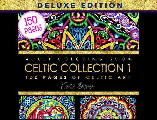 adult coloring book celtic collection 1 150 pages of celtic art