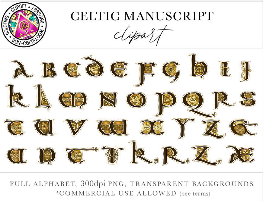 a set of letters and numbers with a decorative design