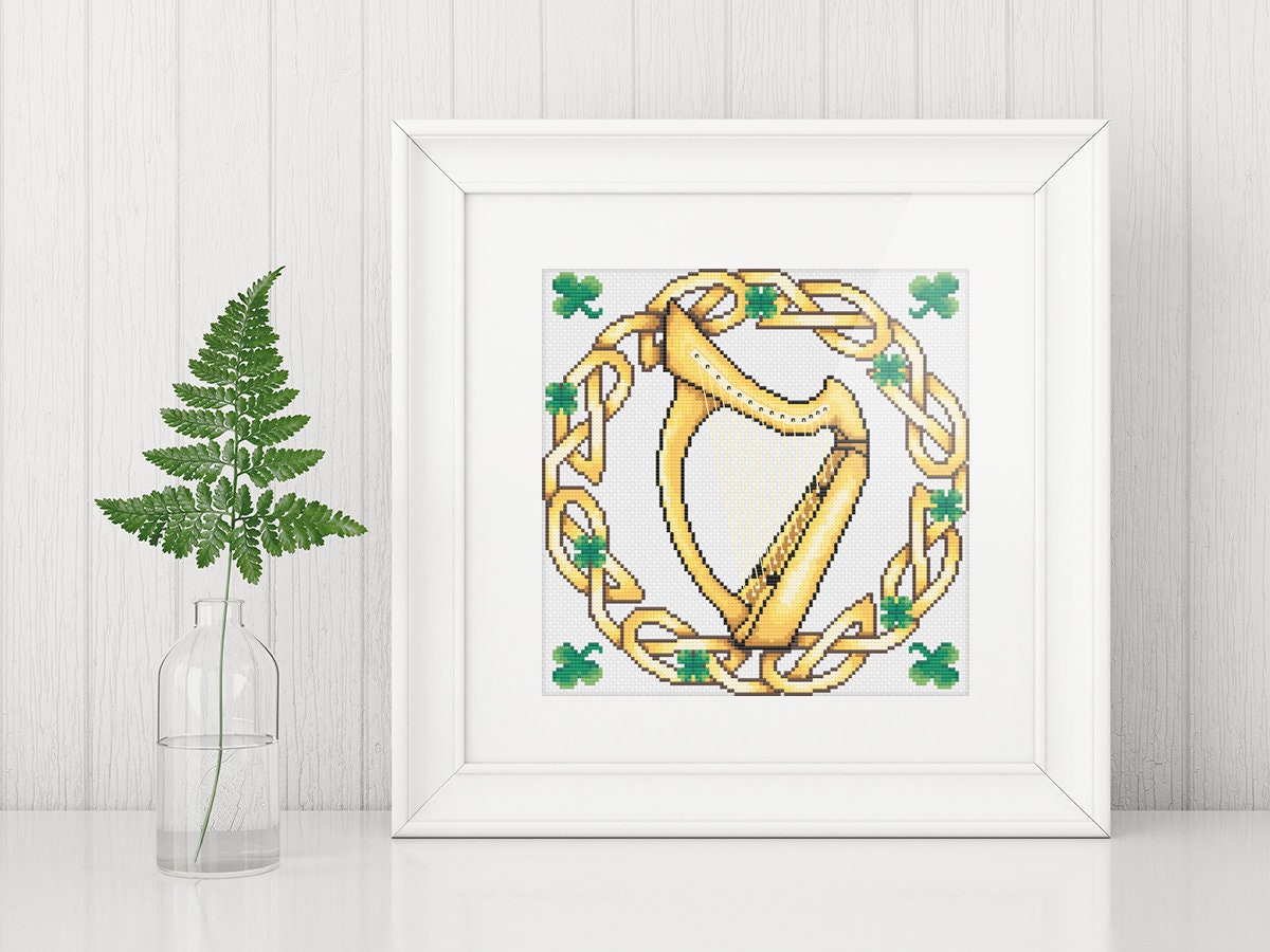 Celtic Cross Stitch Paddy Pack Patterns - Irish Embroidery Gift PDF Set