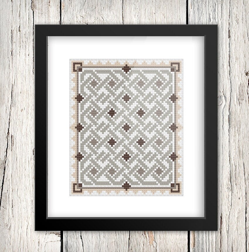 Celtic Cross Stitch - Traditional Irish Pattern | 14 Count Aida PDF Chart