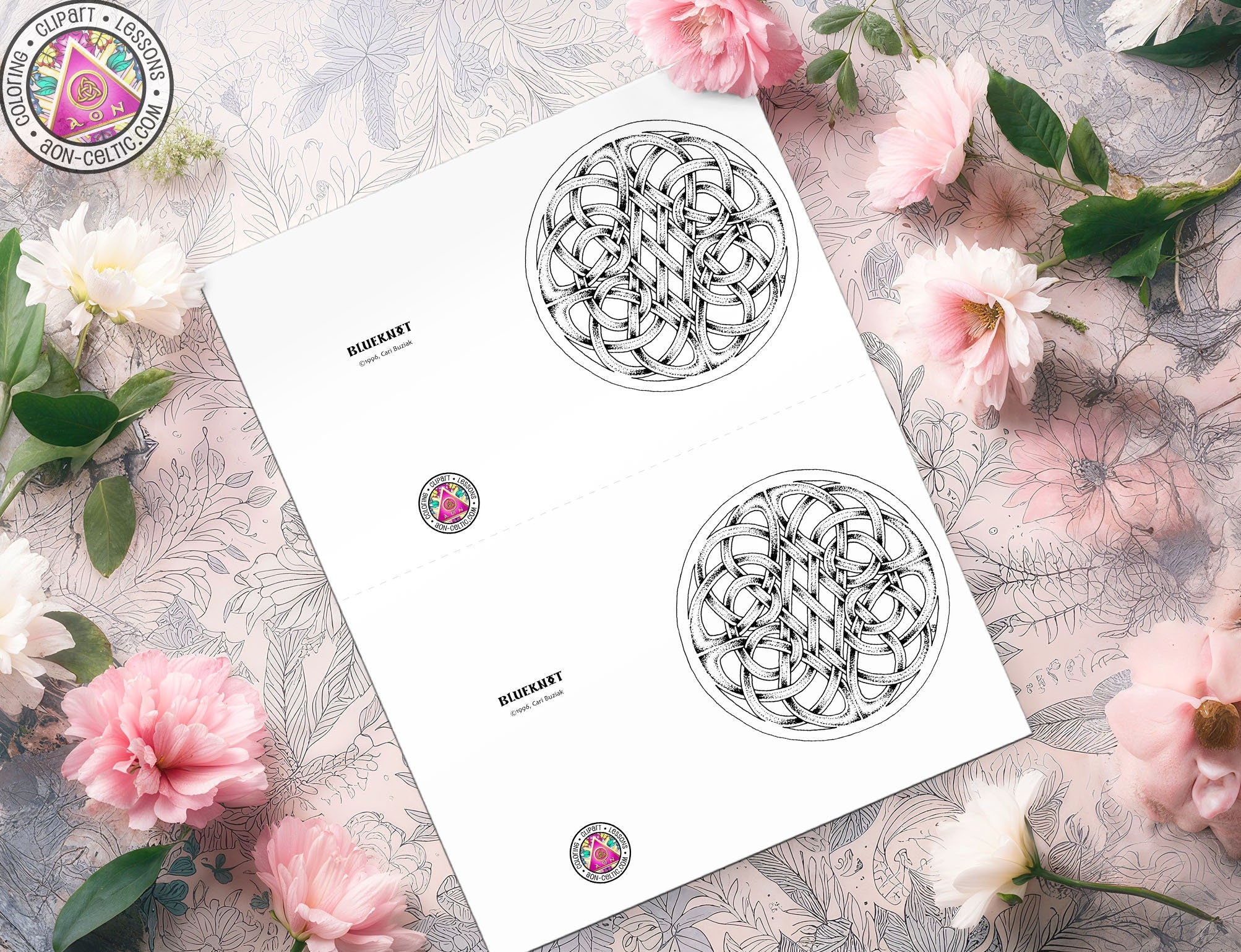 a close up of a piece of paper with flowers