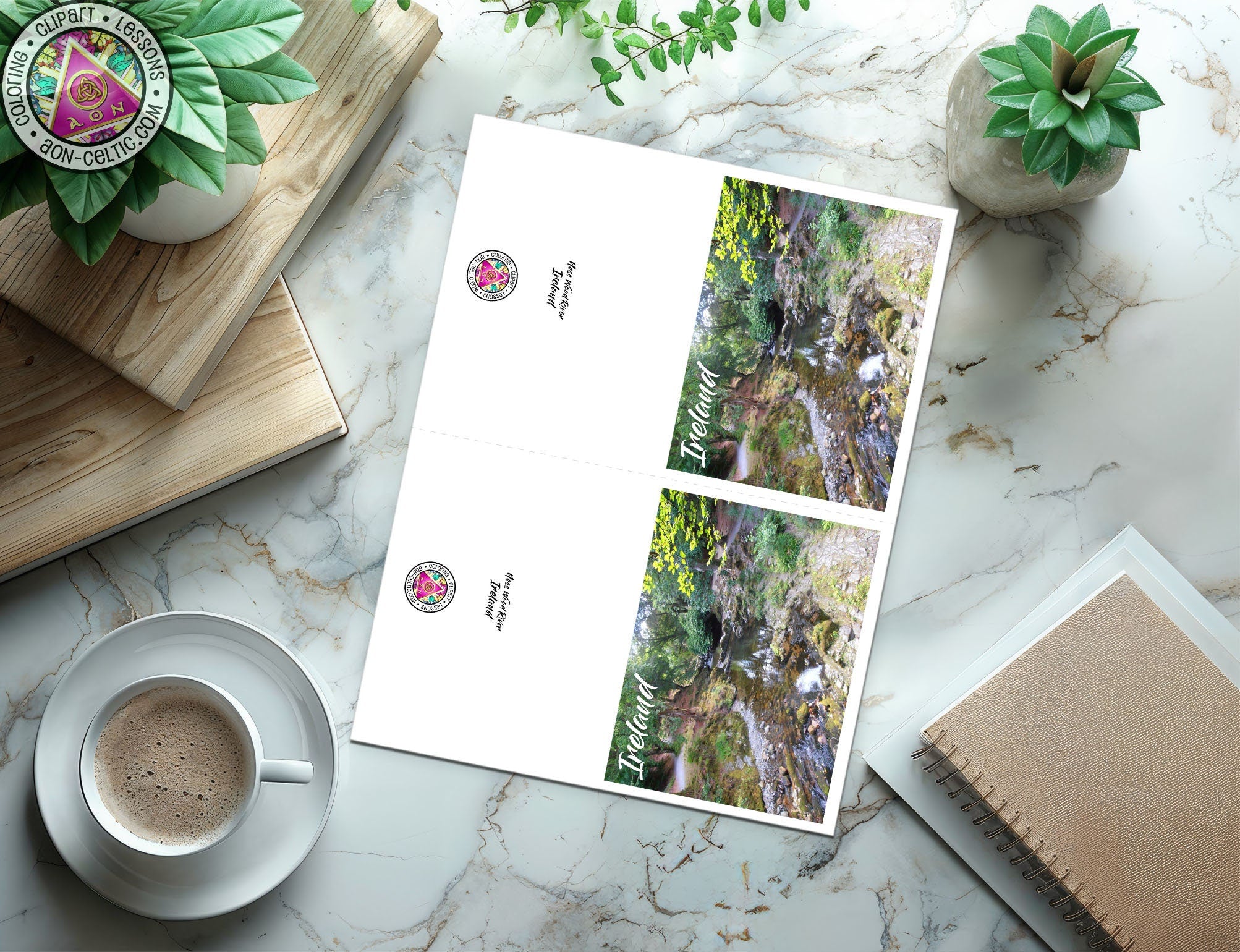 a cup of coffee sitting on top of a table