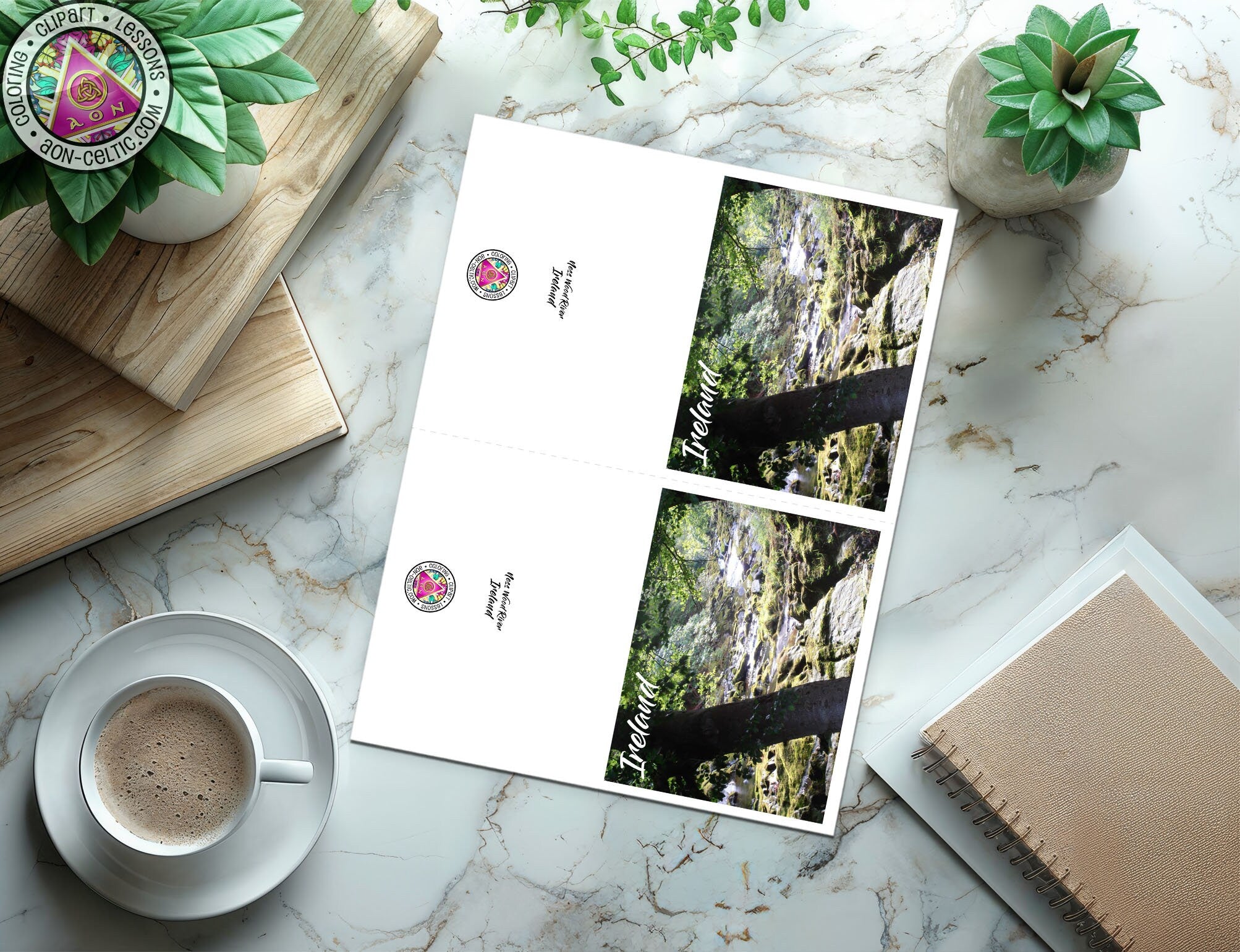 a cup of coffee sitting on top of a table