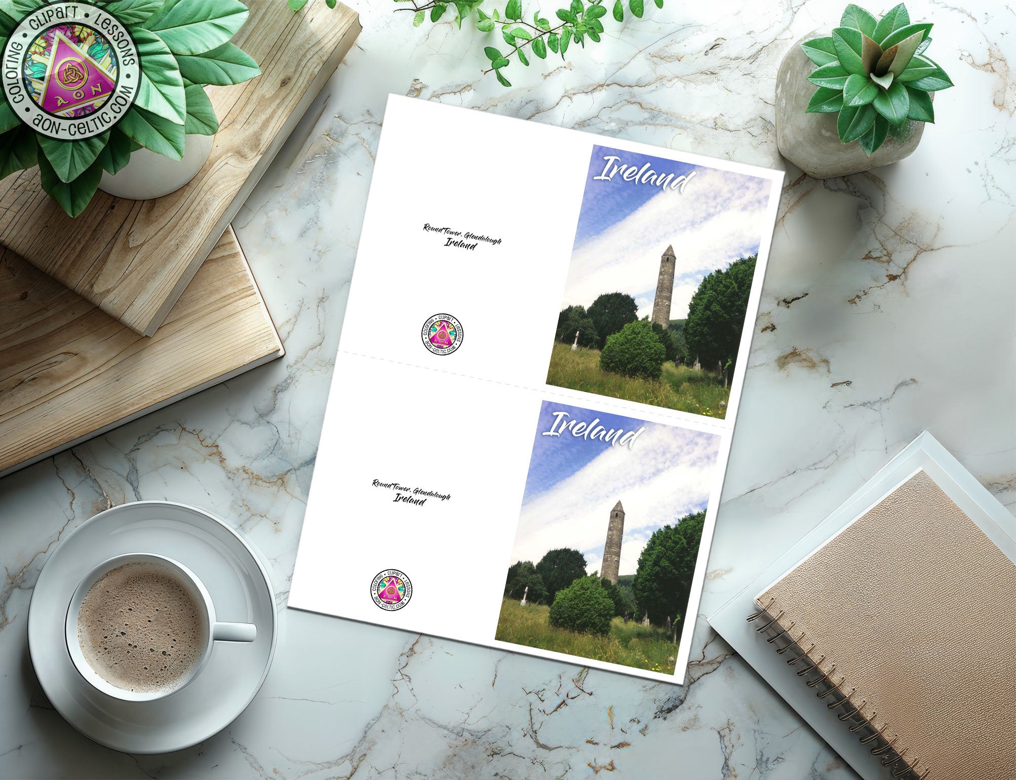 a cup of coffee sitting on top of a table