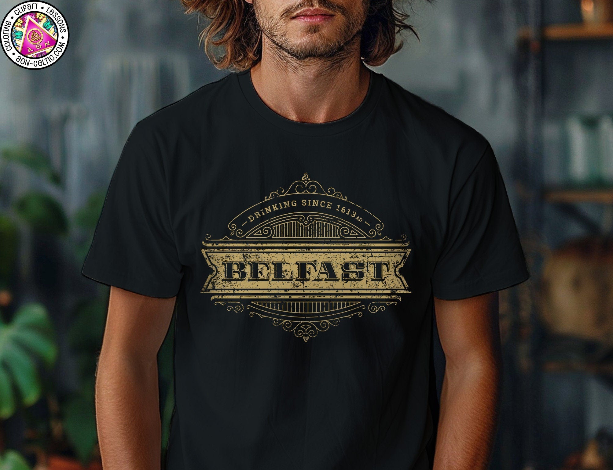 Belfast Pub Tee - Vintage Irish Tee | Men's Celtic Shirt | Soft Unisex T-Shirt