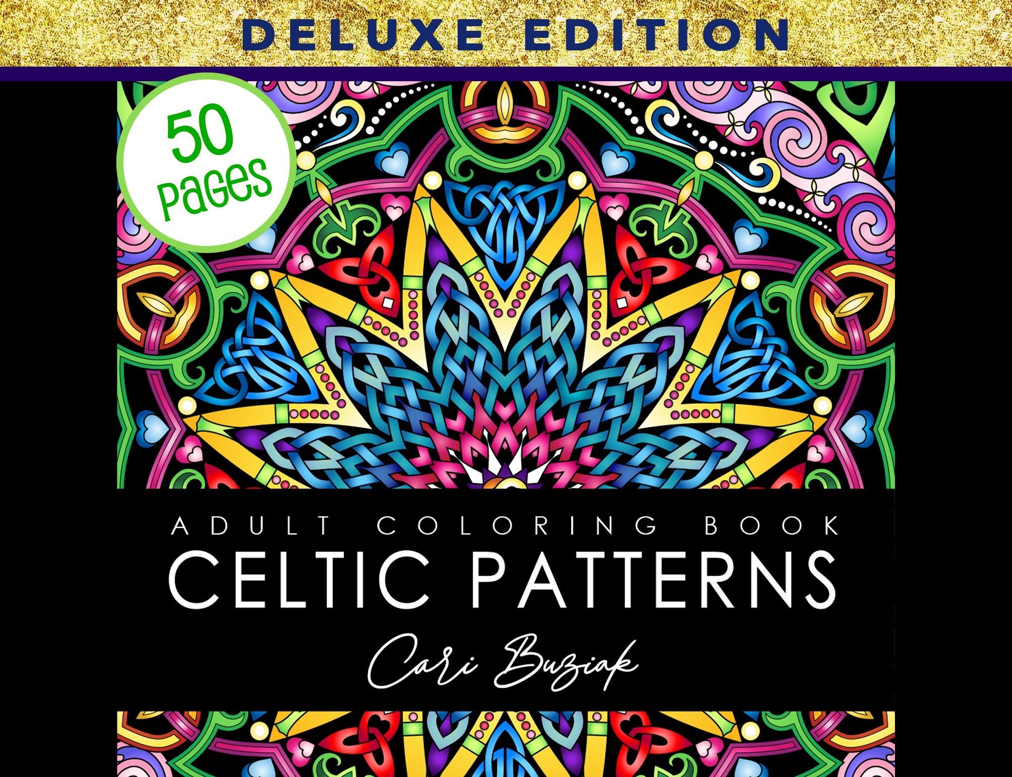 the adult coloring book celtic patterns