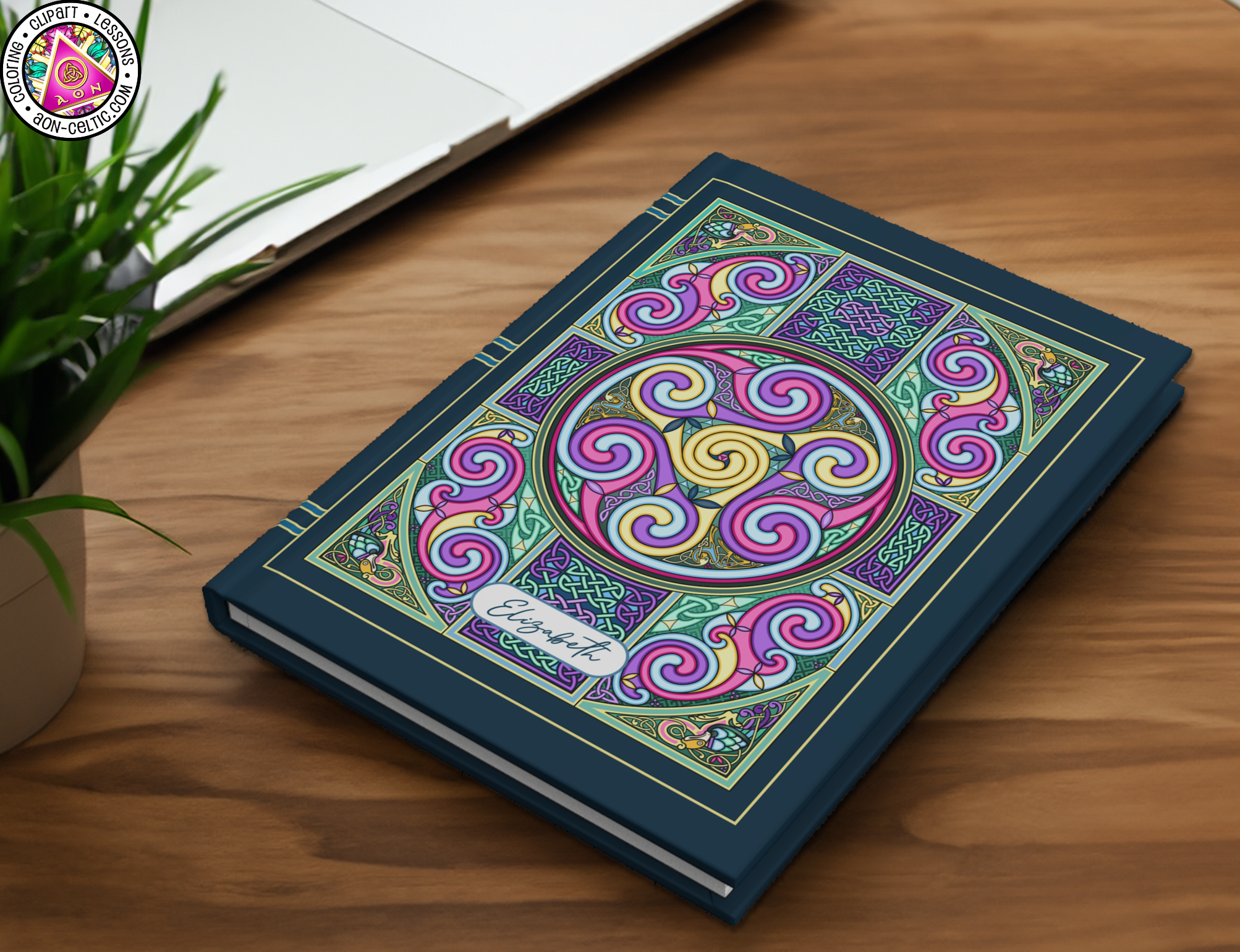 a book sitting on top of a wooden table