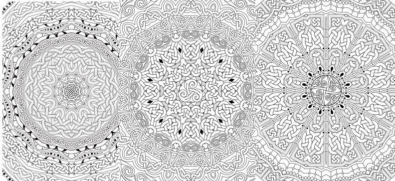 a black and white image of an intricate design