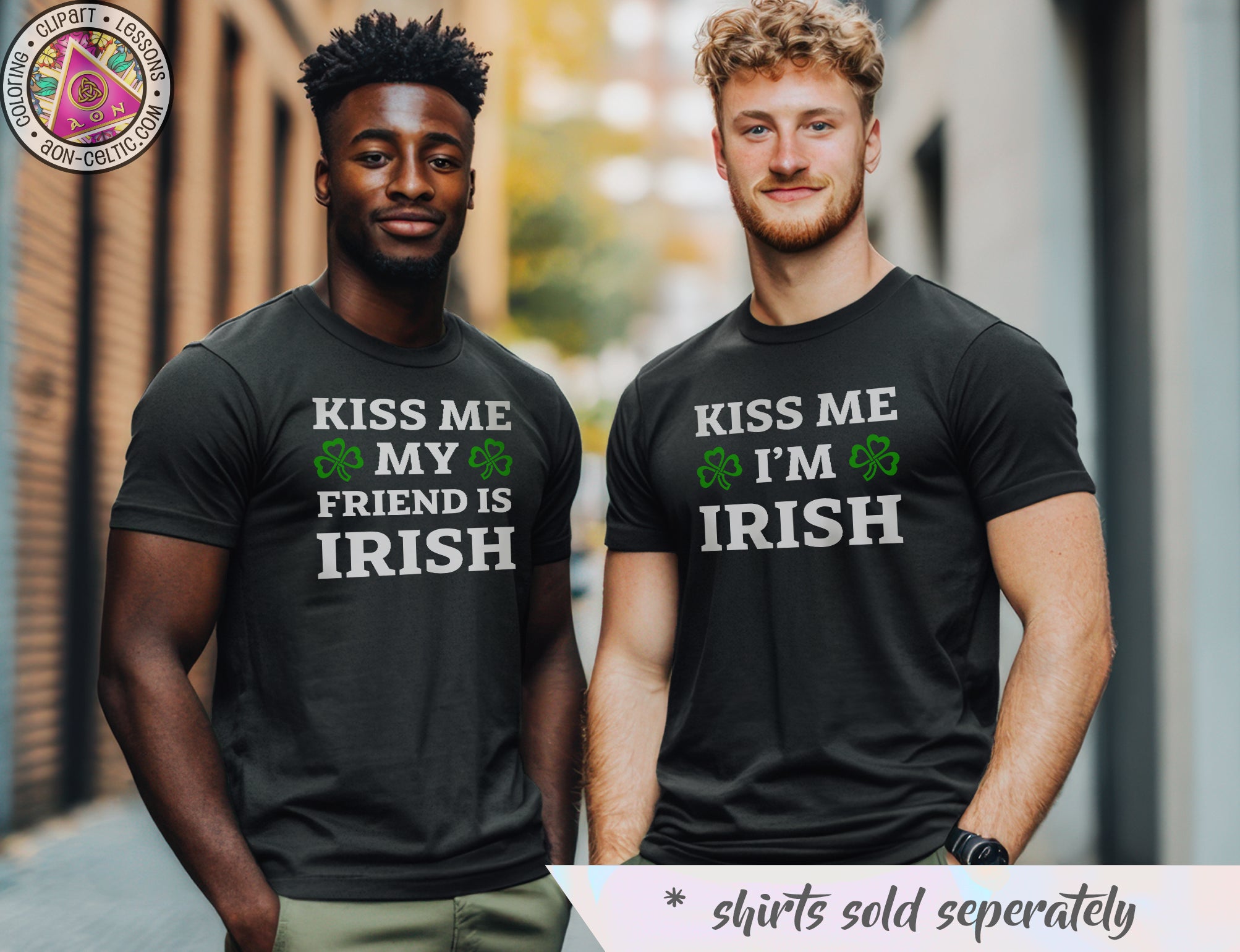 a couple of men standing next to each other