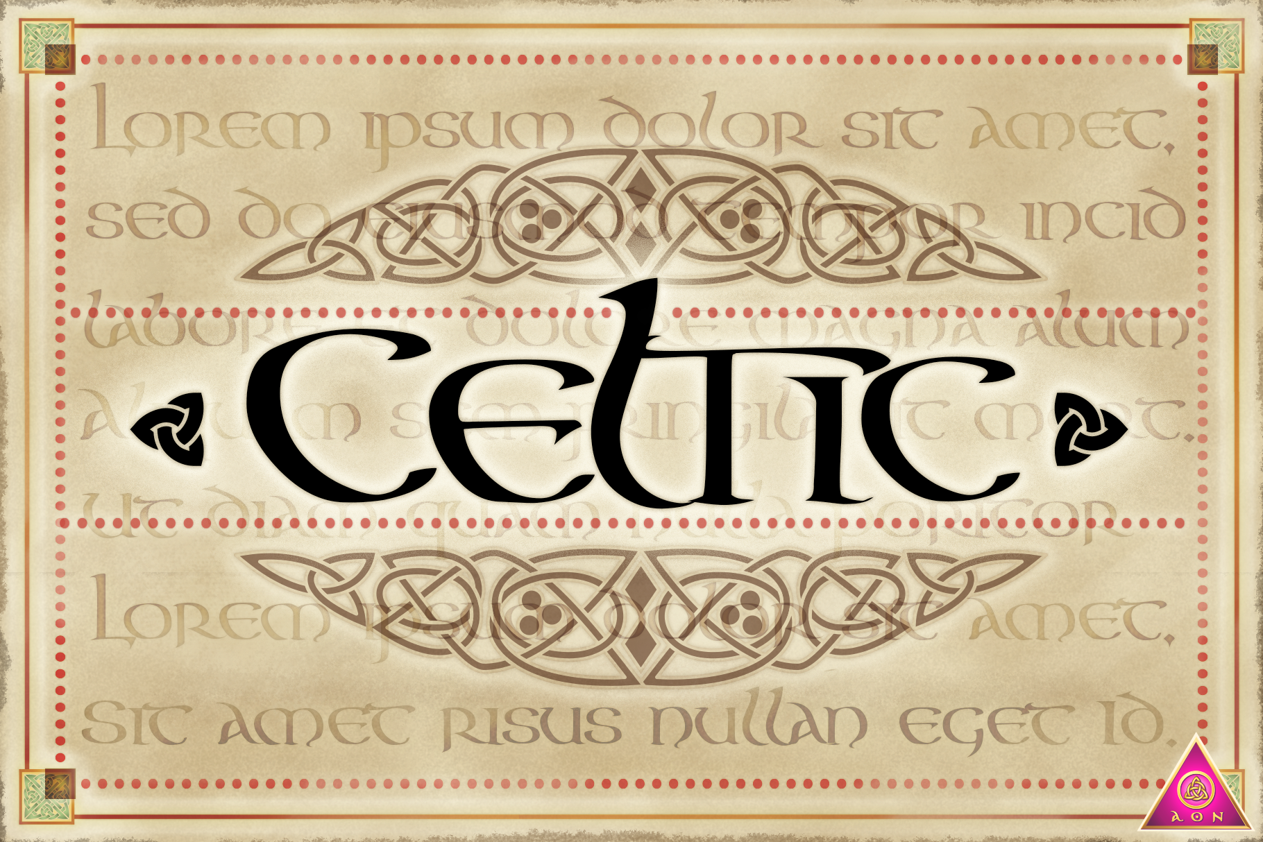 a picture of a celtic type of writing