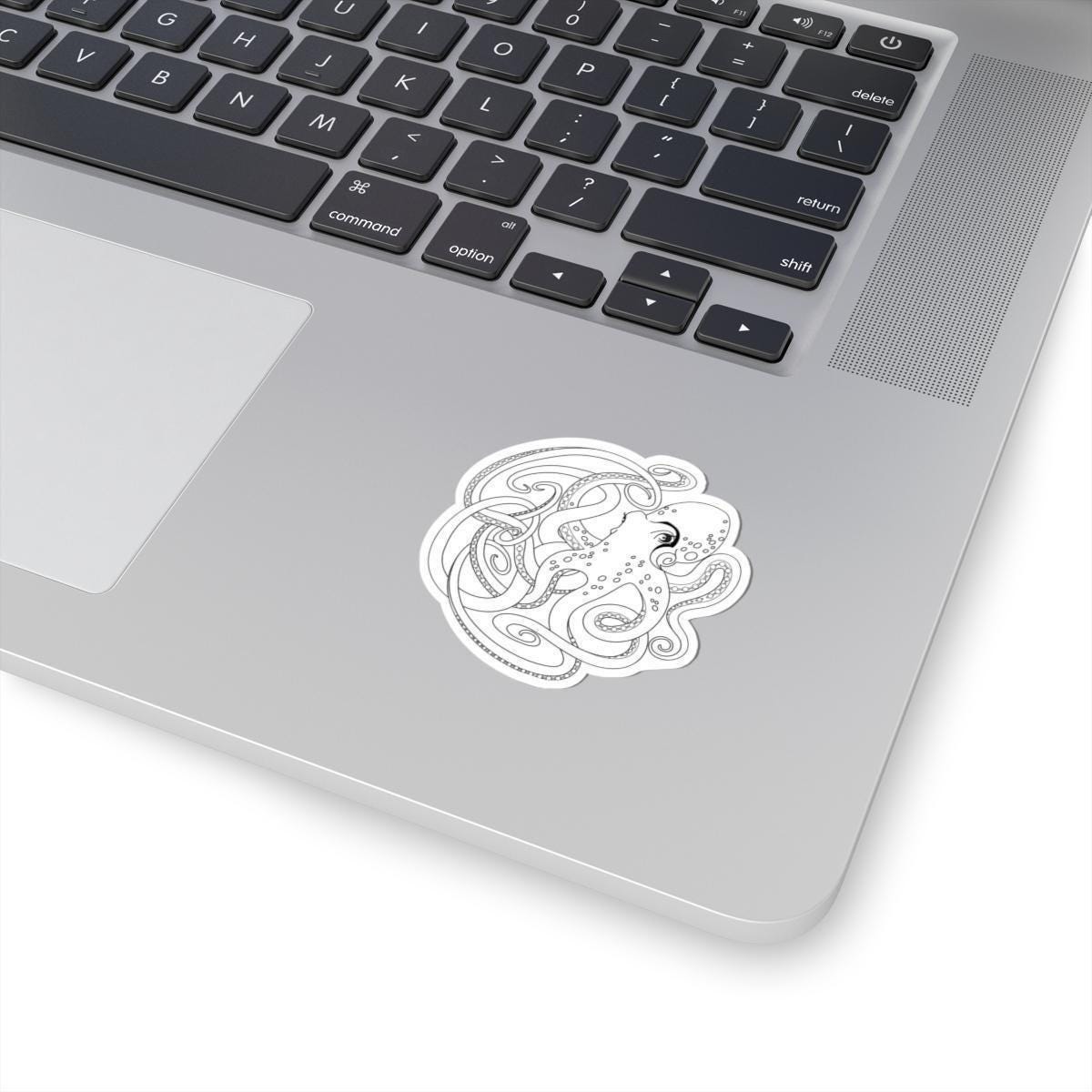 Octopus Kraken Sticker - Durable Vinyl Decal With Glossy Finish & Spiral Tentacles