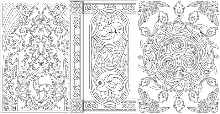 a drawing of a door with a bird on it