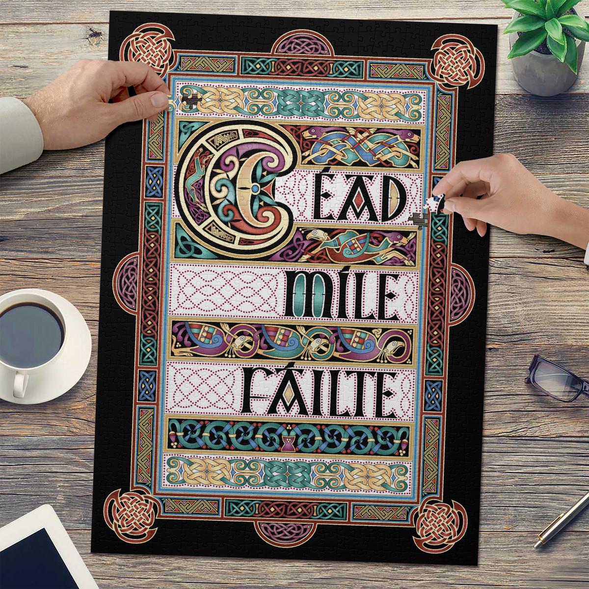 a large, colorful, and intricate piece of art with a decorative border, which appears to be a poster or canvas with a message or design.