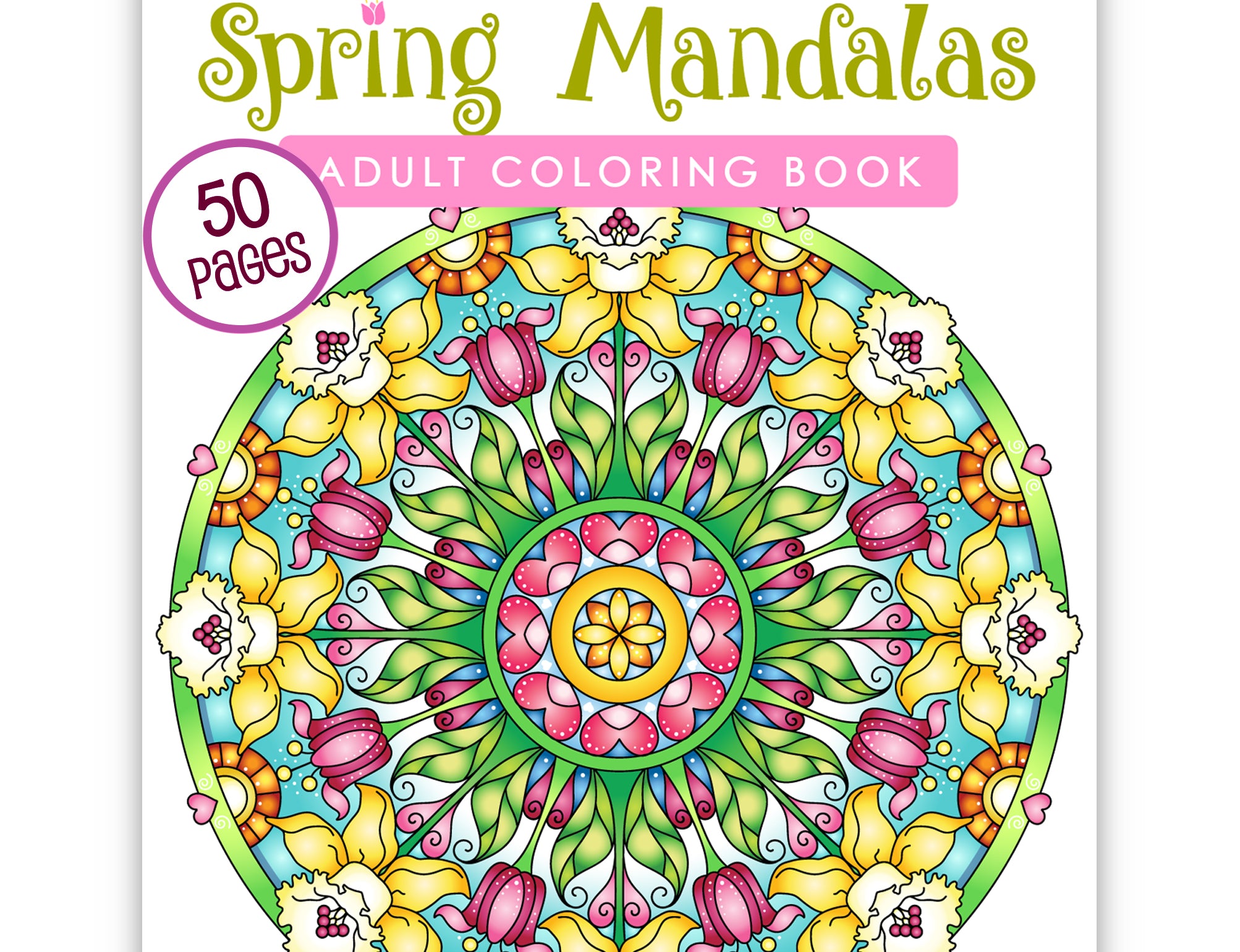 a coloring book with an image of a flower