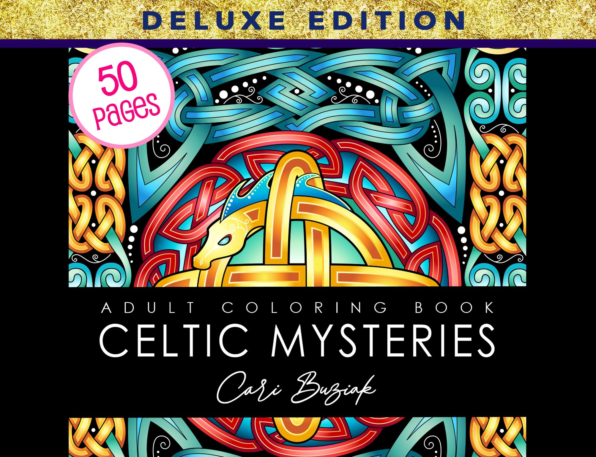the adult coloring book celtic mystery one book