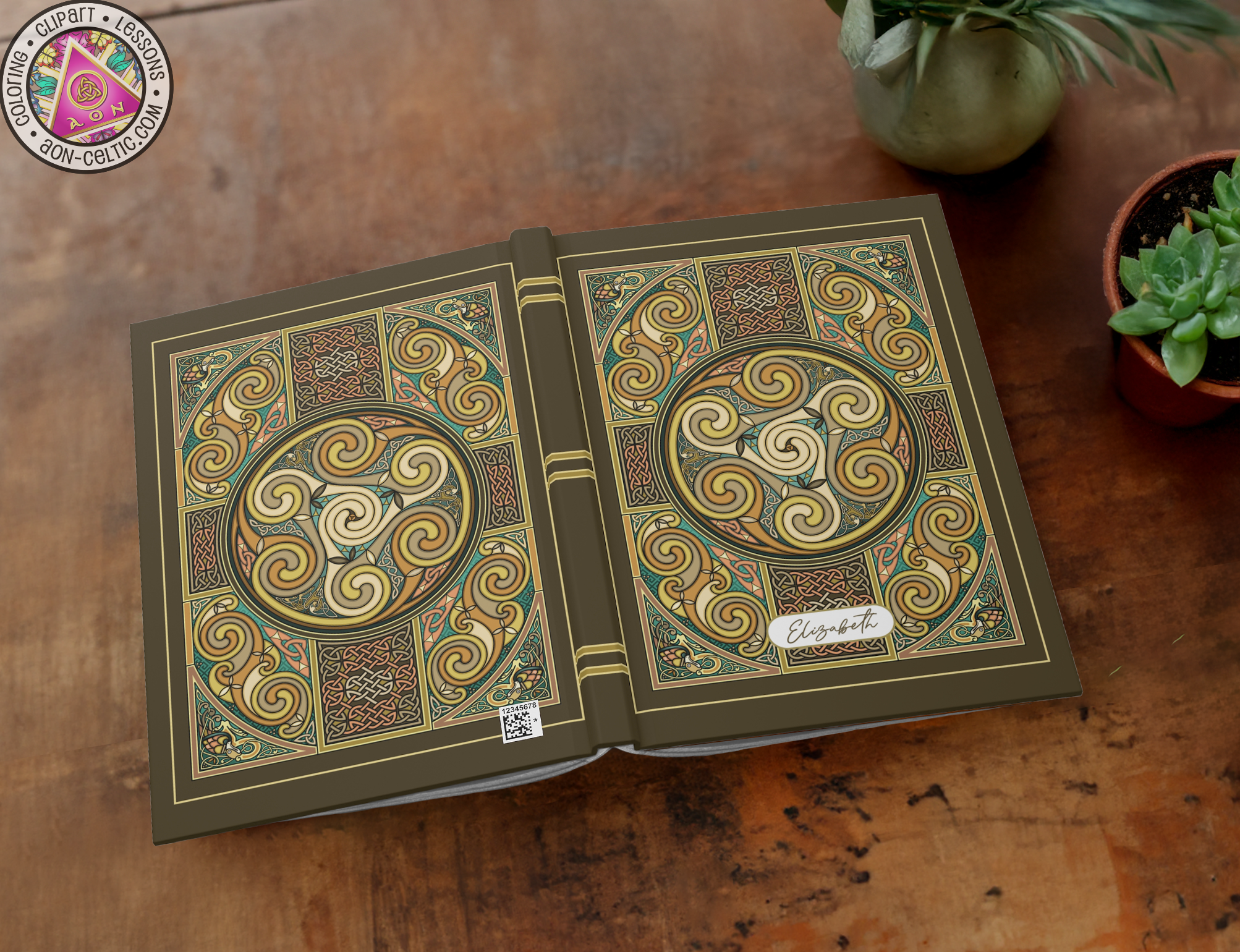 an open book sitting on top of a wooden table