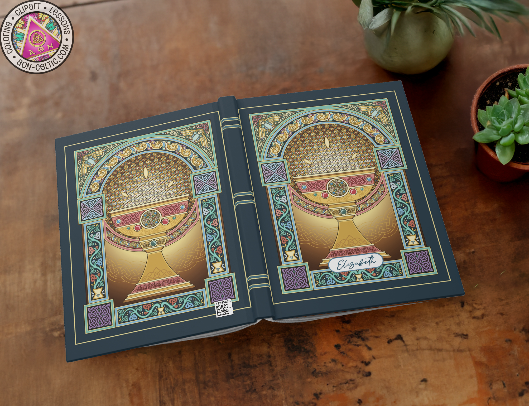 a close up of a book on a table