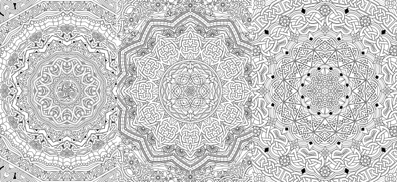 a black and white image of an intricate design