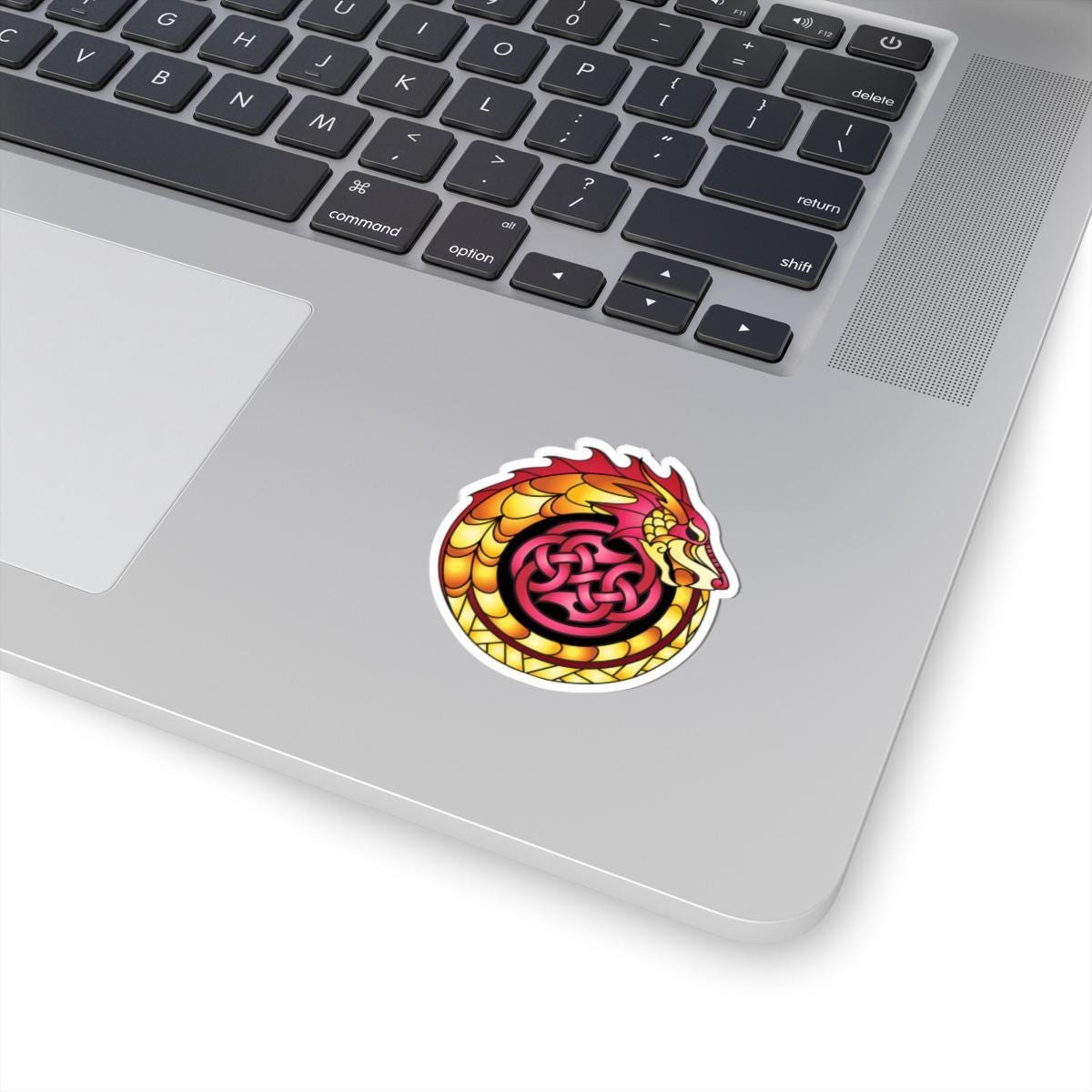 Celtic Dragon Sticker – Glossy Vinyl Decal with Ourorboros Art
