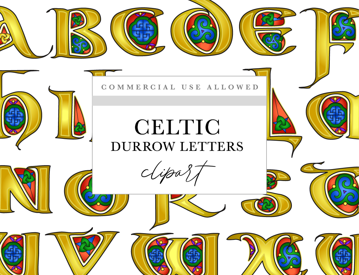 a set of letters and numbers with different colors