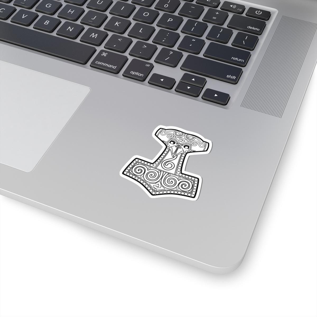 Viking Hammer Sticker - Authentic Celtic Knotwork Decal | Durable Vinyl, Glossy Finish