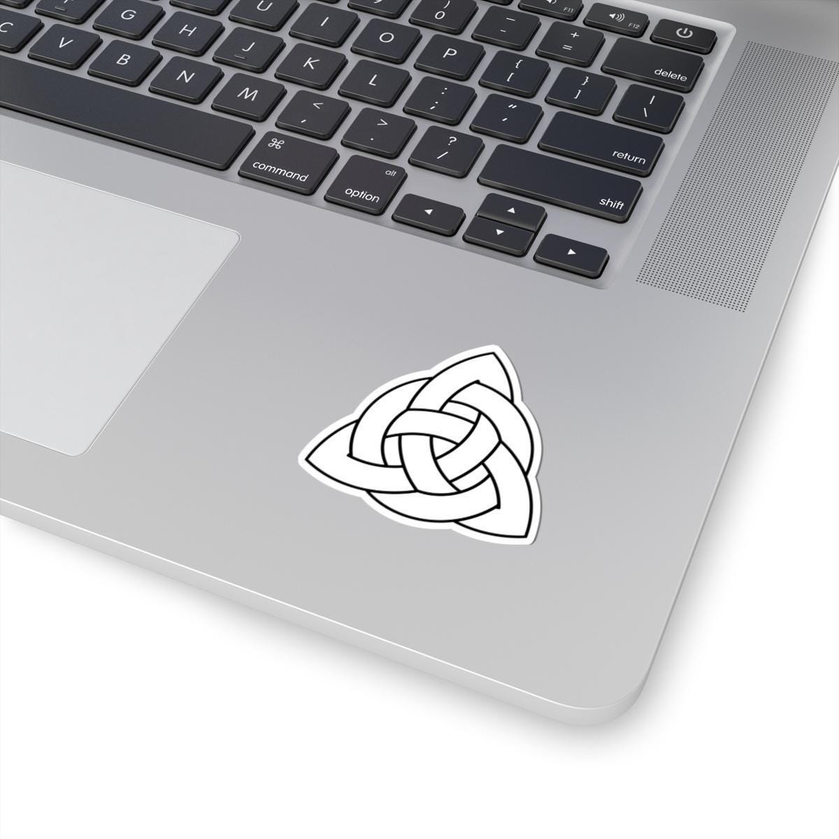 Celtic Trinity Knot Sticker - Bright Vinyl, Bold Outline Decal, Durable Glossy Finish