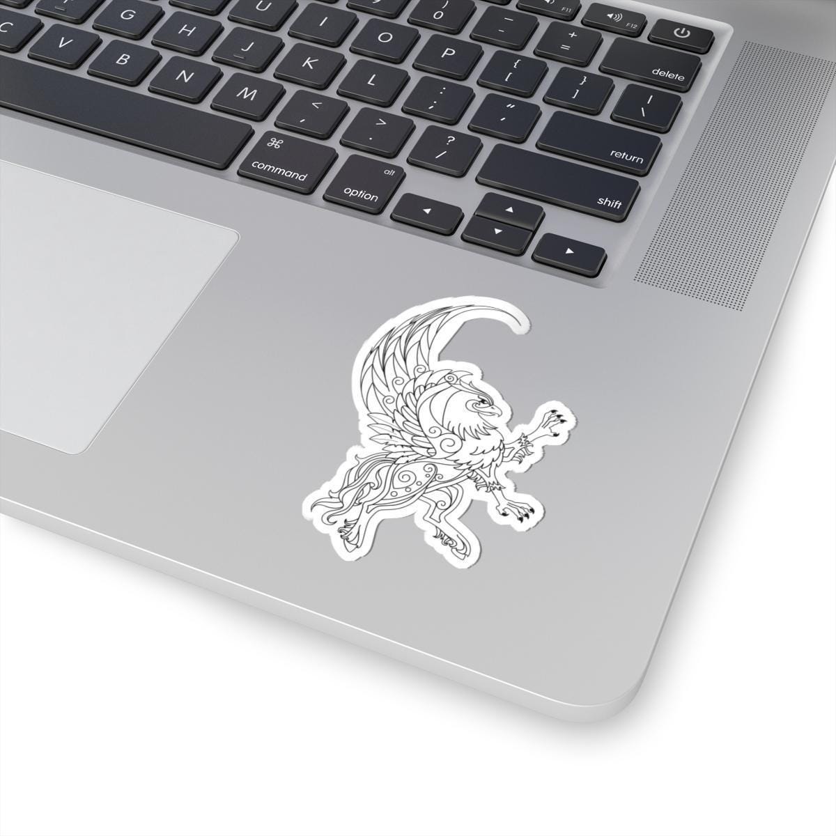 Celtic Griffon Sticker - Vinyl Dragon Decal With Detailed Claws & Wings