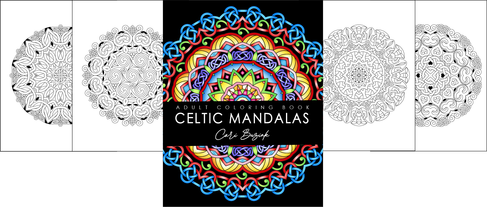 an adult coloring book with intricate designs