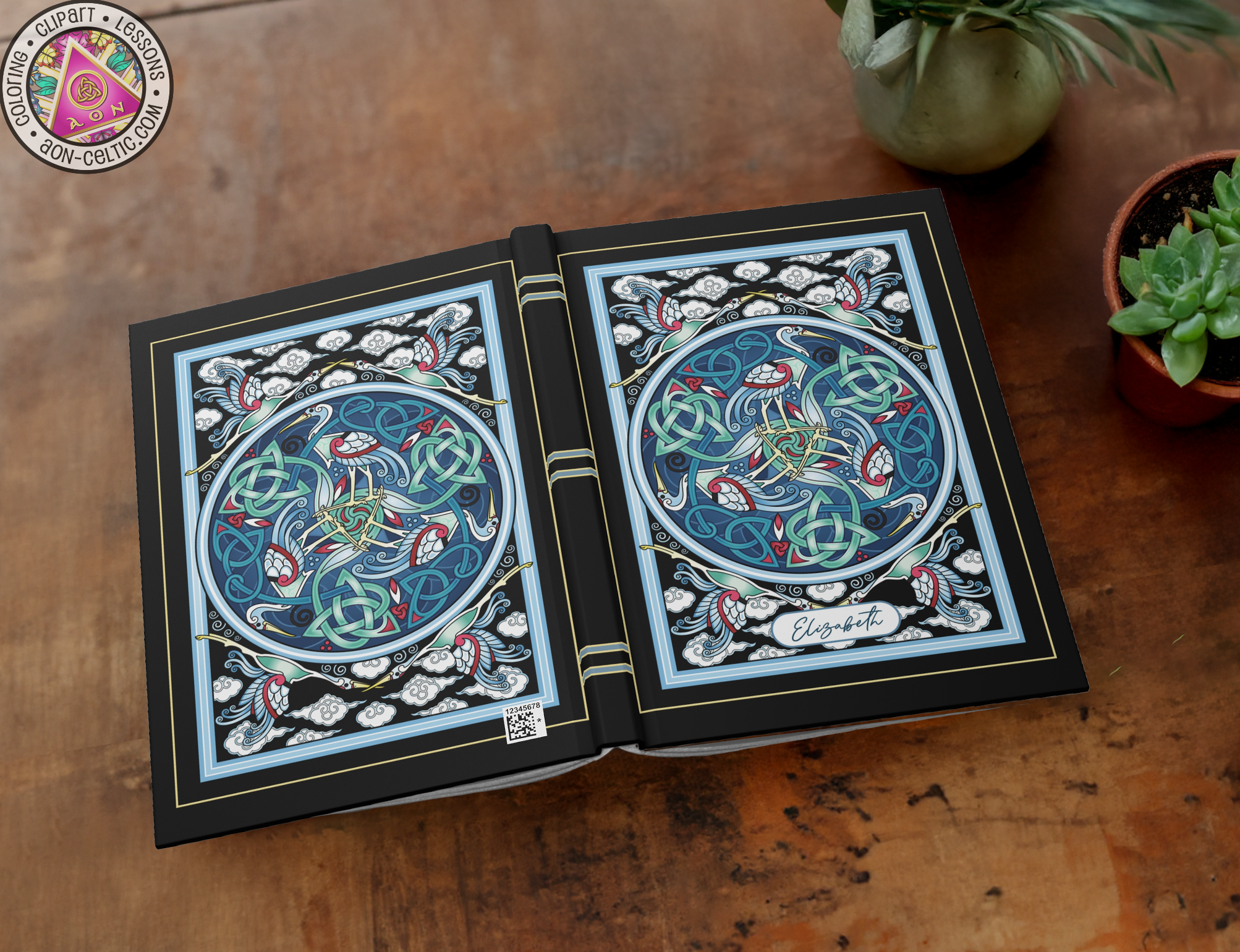 an open book sitting on top of a wooden table