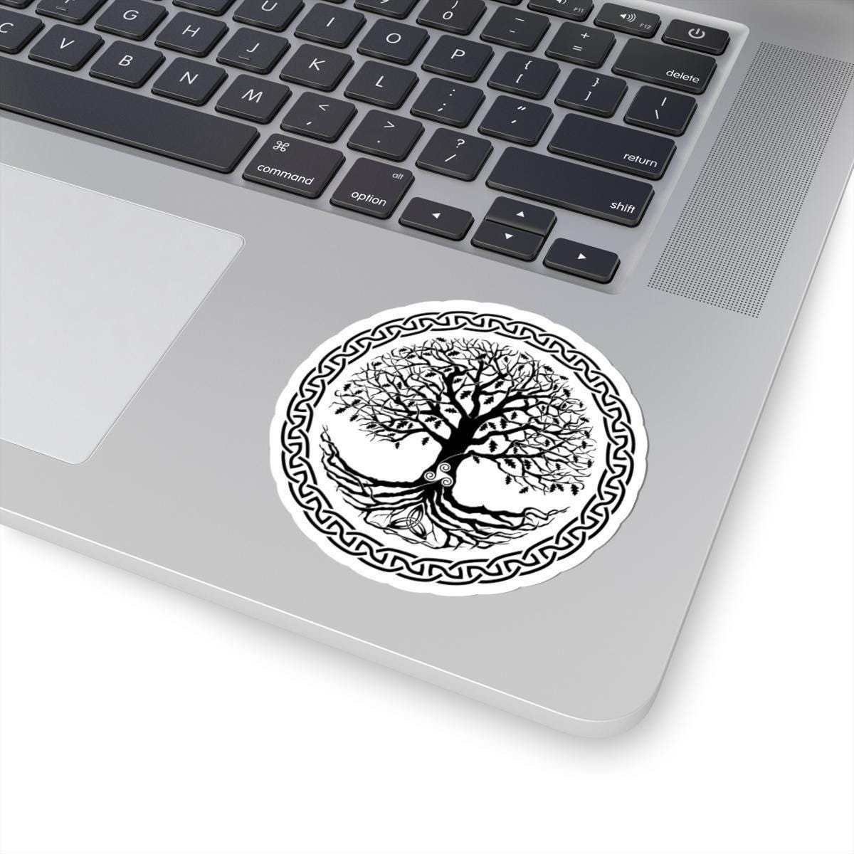 Celtic Tree of Life Sticker – Intricate Knotwork Mandala Art Vinyl Decal