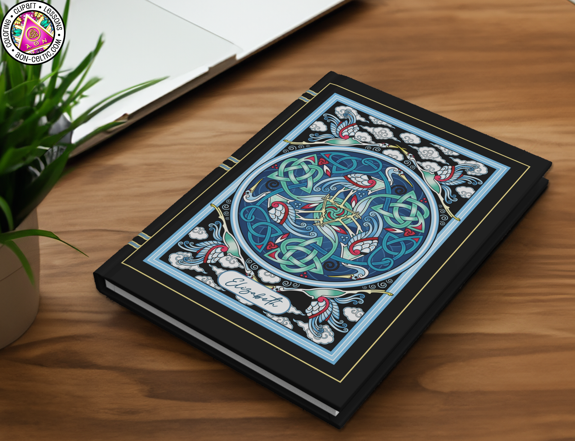 a book sitting on top of a wooden table