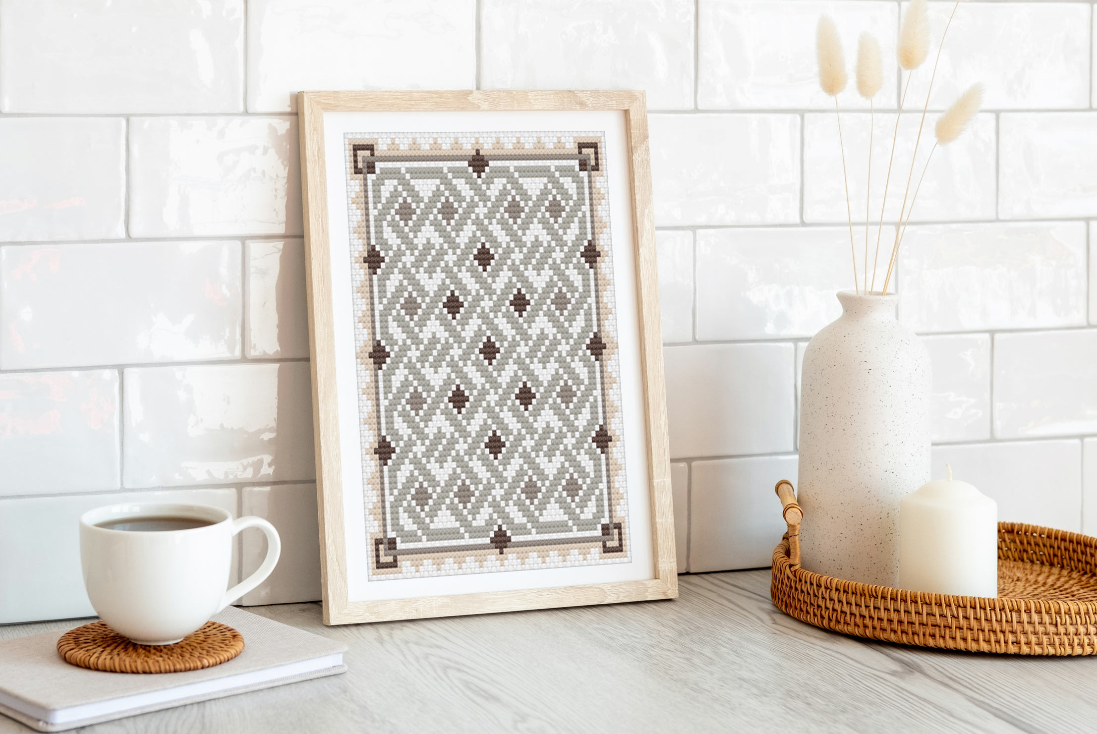 Celtic Cross Stitch - Traditional Irish Embroidery Pattern | 14 Count Aida PDF Chart