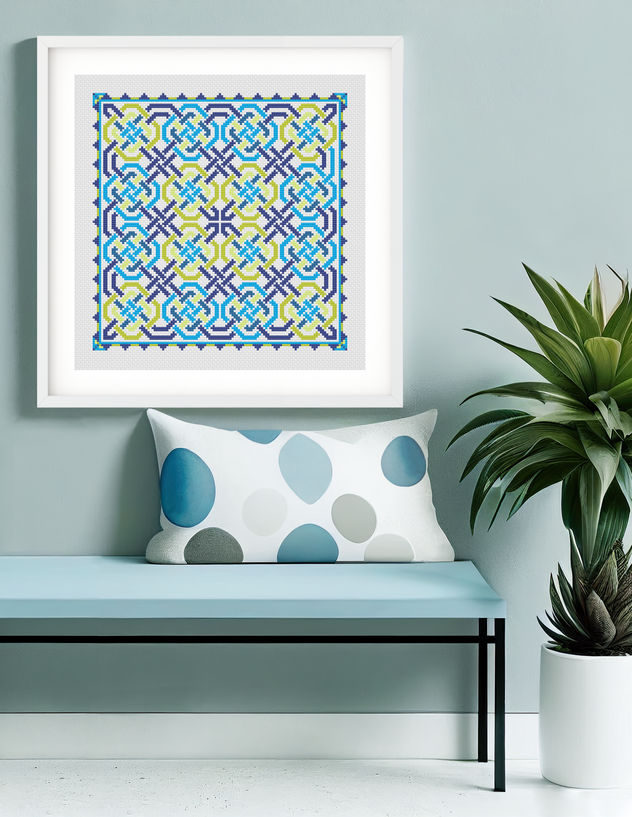 Celtic Cross Stitch Pattern – Irish Embroidery Design | PDF Chart for St Patricks Day Gift