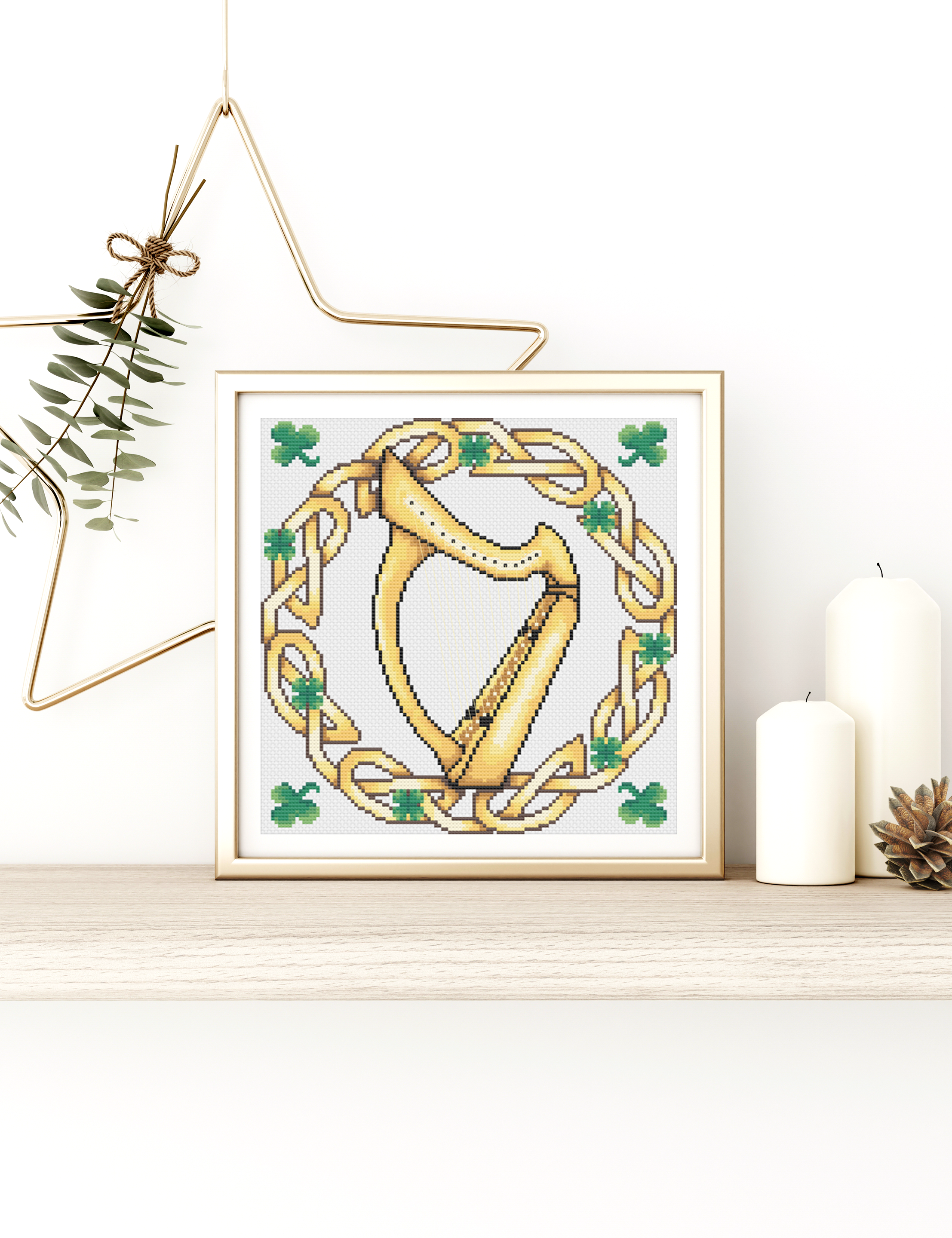 Celtic Cross Stitch Paddy Pack Patterns - Irish Embroidery Gift PDF Set