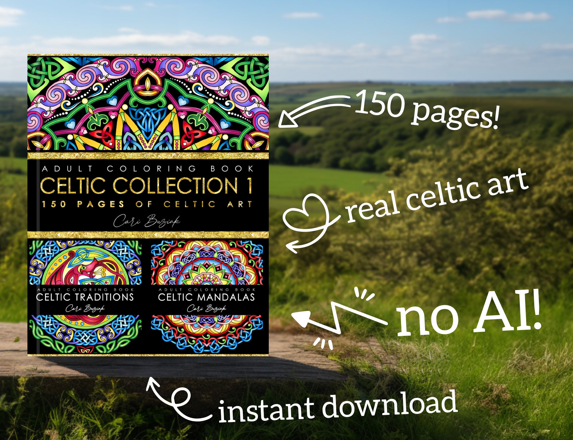 a picture of a book on a log in a field