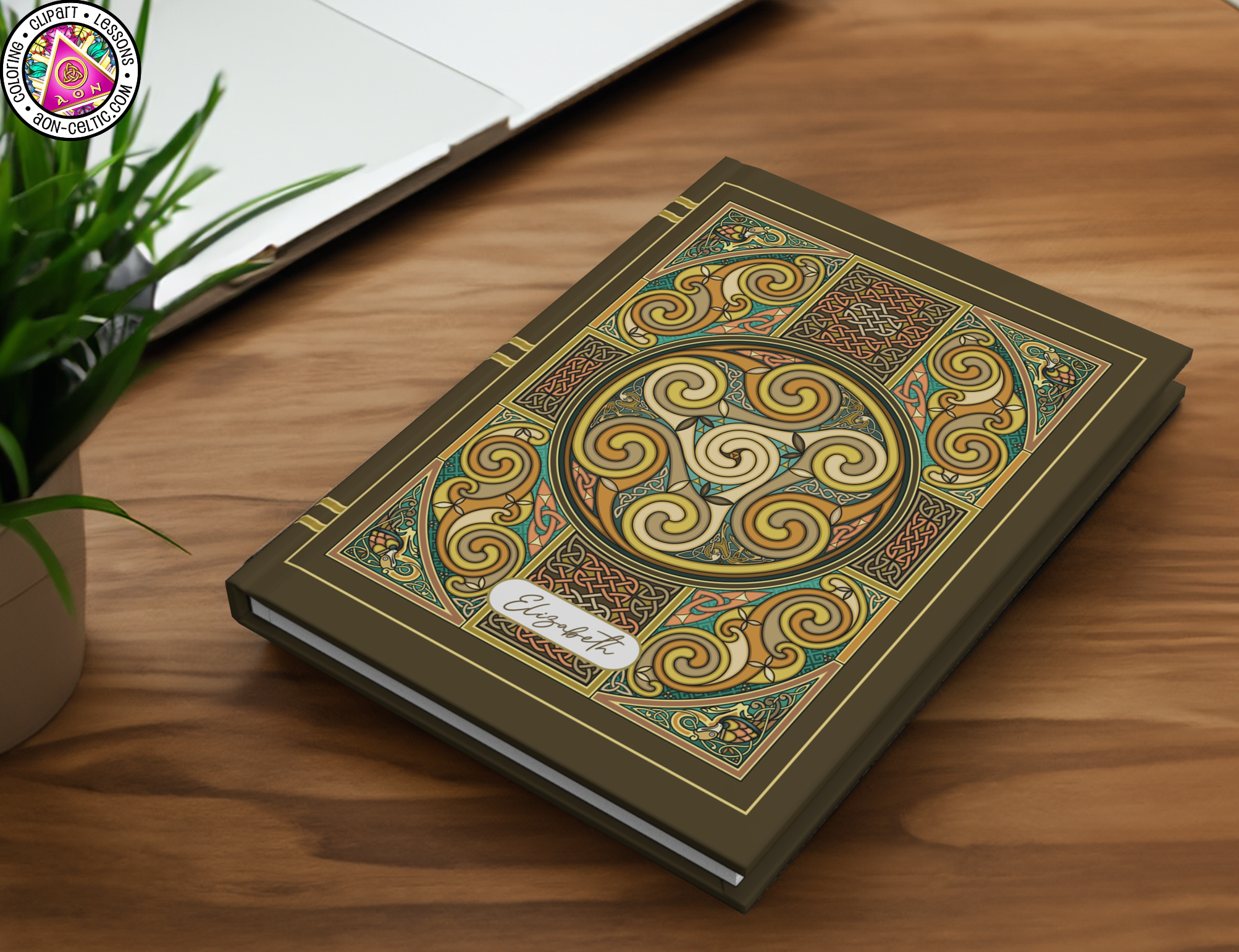 a book sitting on top of a wooden table