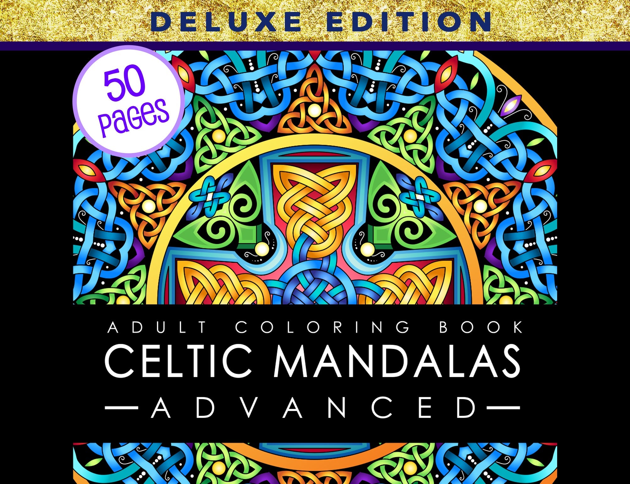 the adult coloring book celtic manias advanced