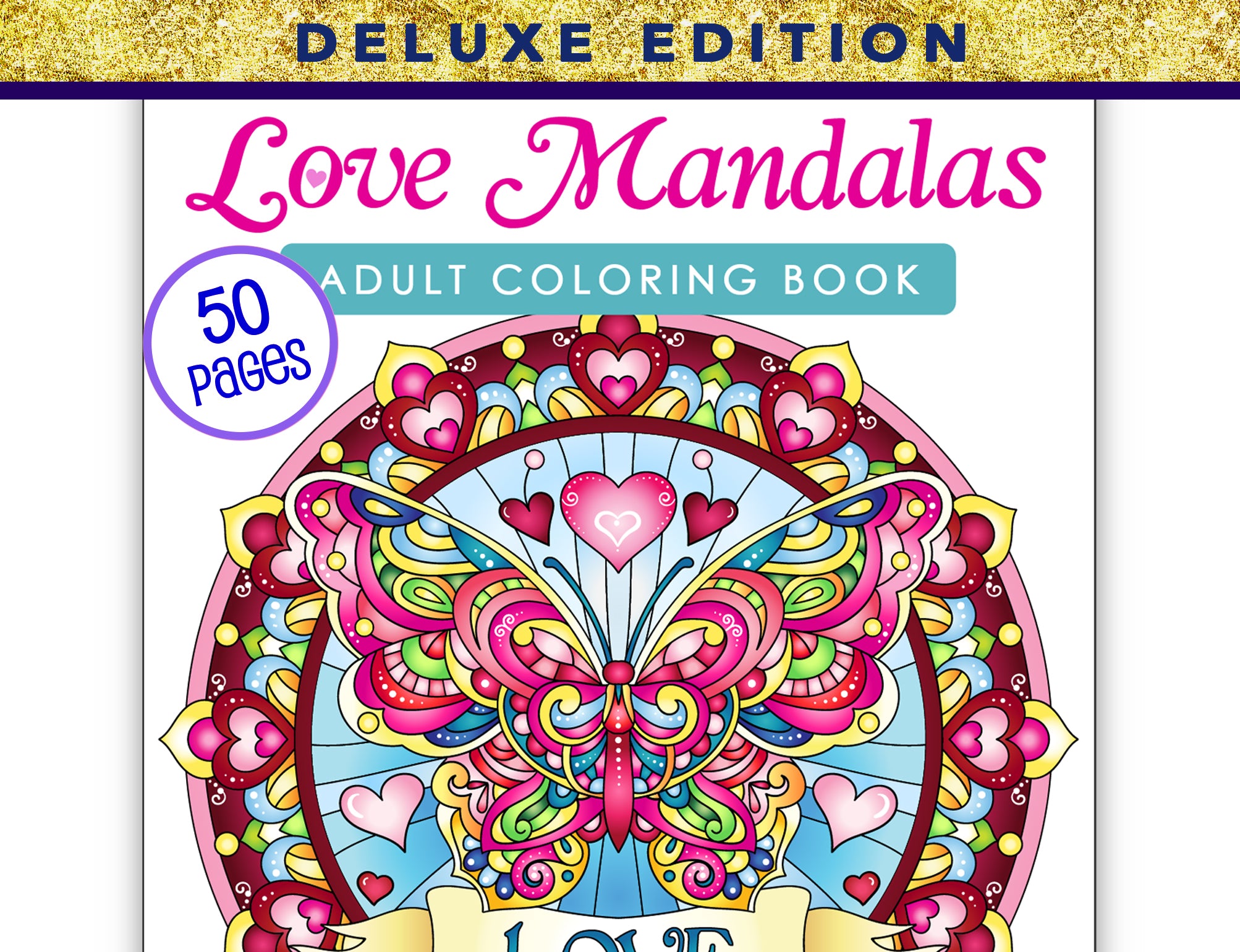 a coloring book for adults with a heart design