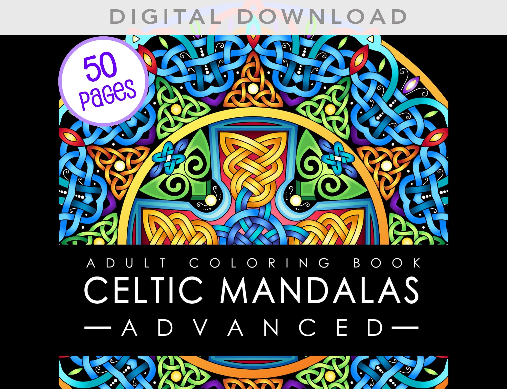 the adult coloring book celtic manias advanced