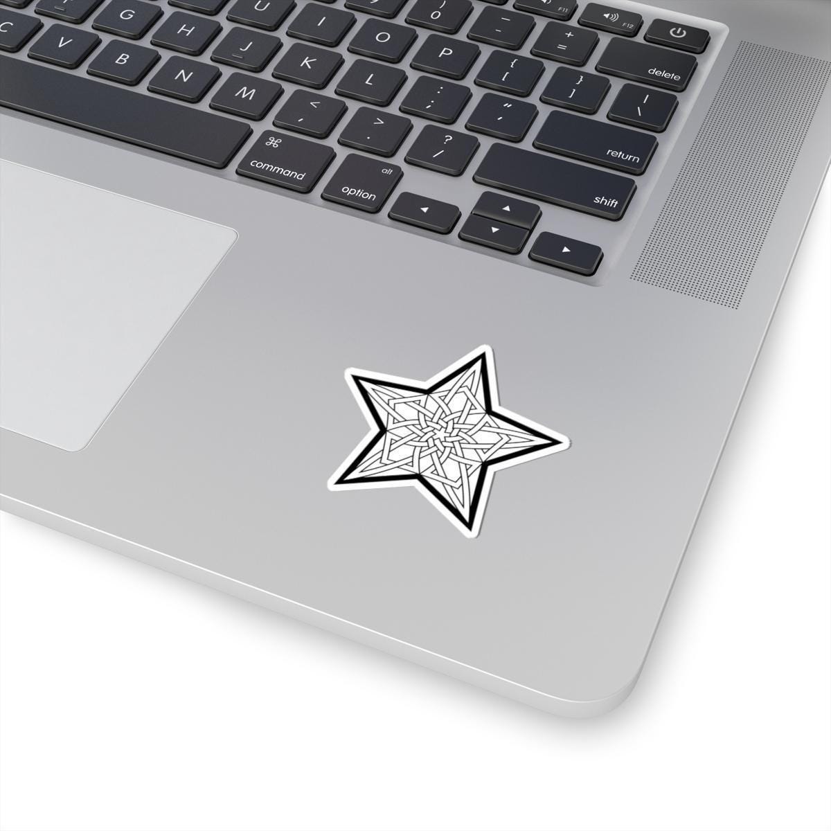 Mandala Star Sticker – Five Pointed Star Sticker | Glossy Vinyl Decal