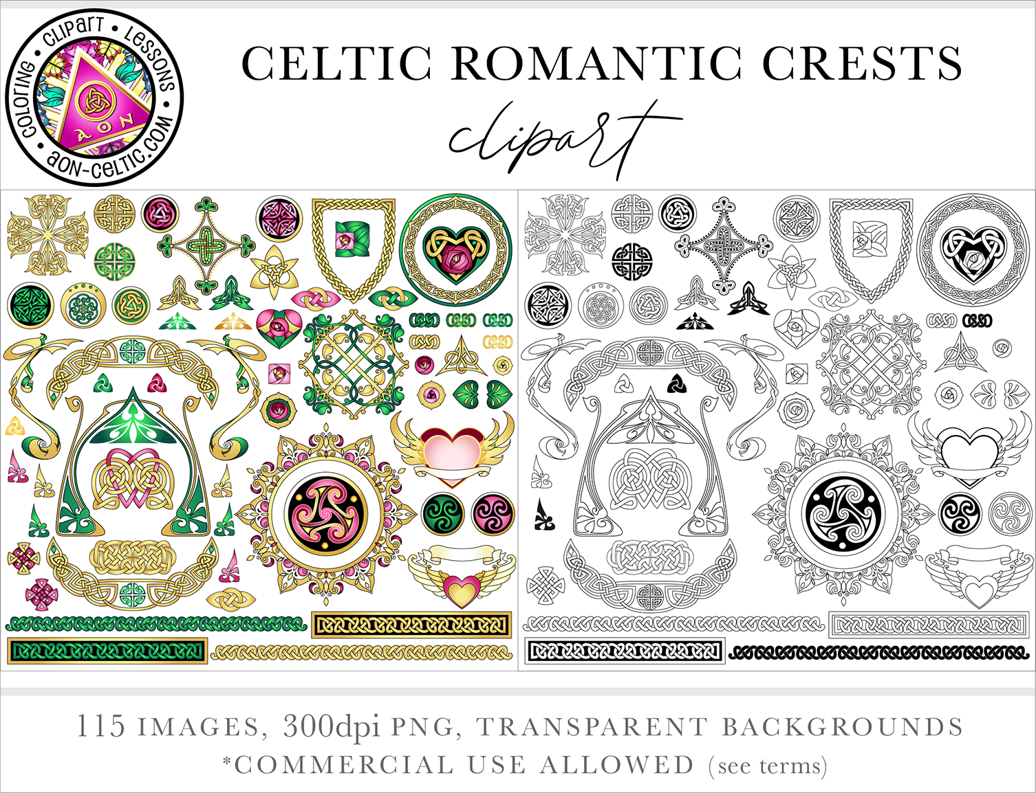 a poster with a bunch of different designs on it