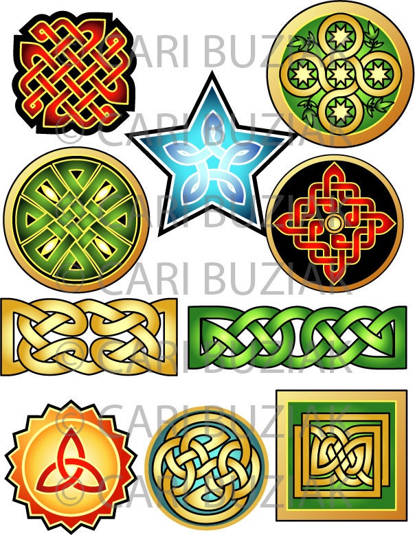 Celtic Knot Clipart - Wedding Invitation Clipart With Knotwork Braids Art & Transparent PNG