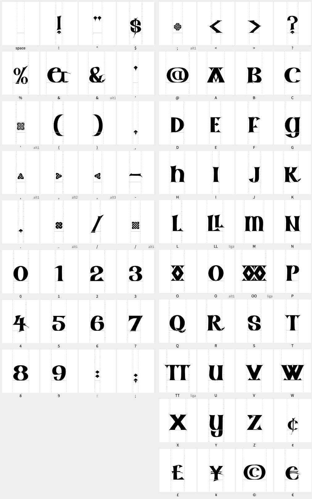 CELTIC FONT - Aon Stout, INVITATIONS, Opentype svg, Irish Wedding Stationary, Celtic Font, Celtic Lettering, Celtic Calligraphy Uncial