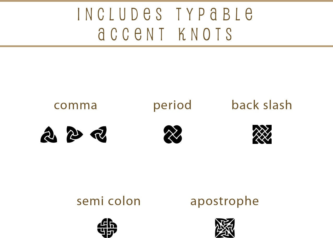 CELTIC FONT - Aon Stout, INVITATIONS, Opentype svg, Irish Wedding Stationary, Celtic Font, Celtic Lettering, Celtic Calligraphy Uncial