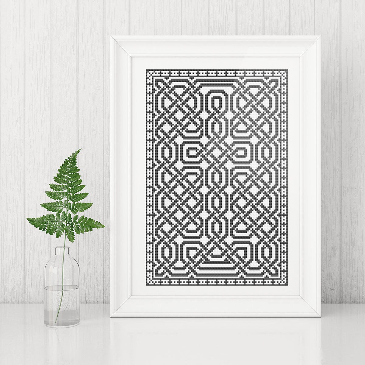 Celtic Cross-Stitch Pattern – Irish Knotwork Design | St Patricks Day Gift