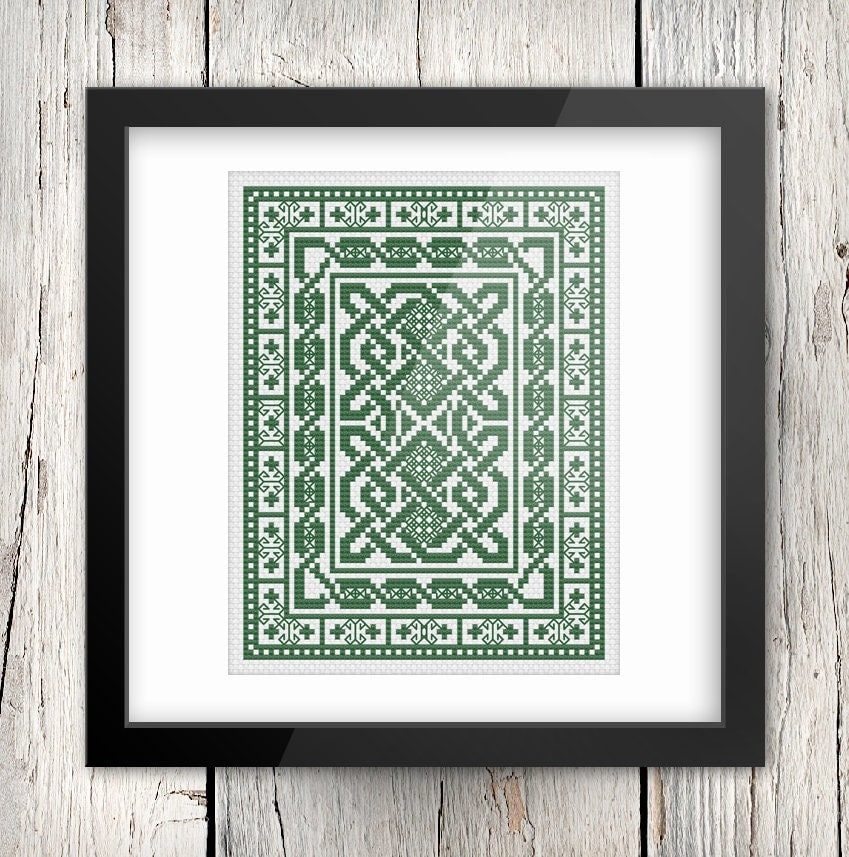 Celtic Cross Stitch Pattern – Irish Embroidery Design | St Patricks Day Gift