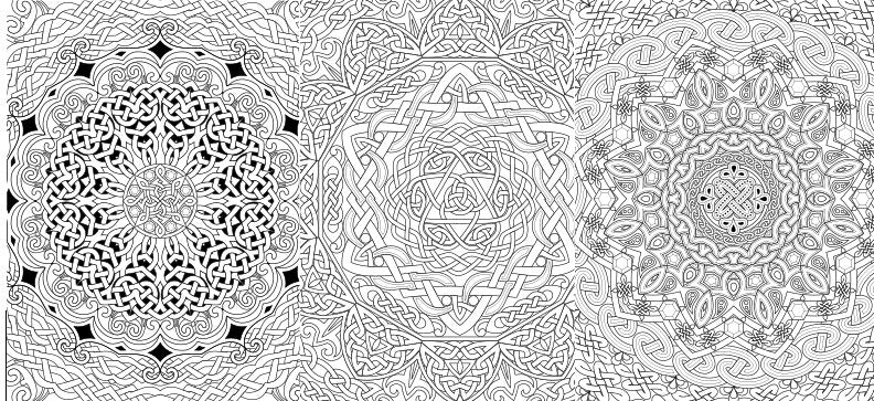 Celtic Coloring Book - Intricate Celtic Patterns & Meditation Pages for Adults