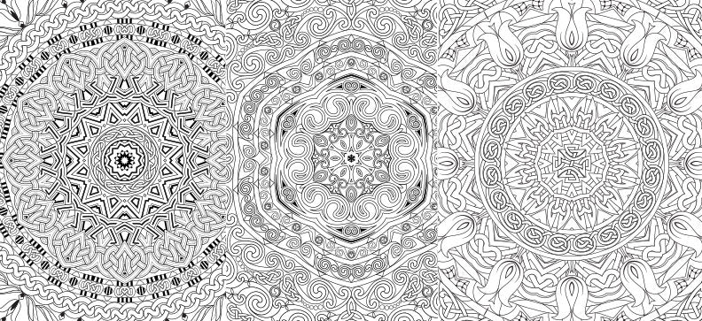 Celtic Coloring Book - Intricate Celtic Patterns & Meditation Pages for Adults