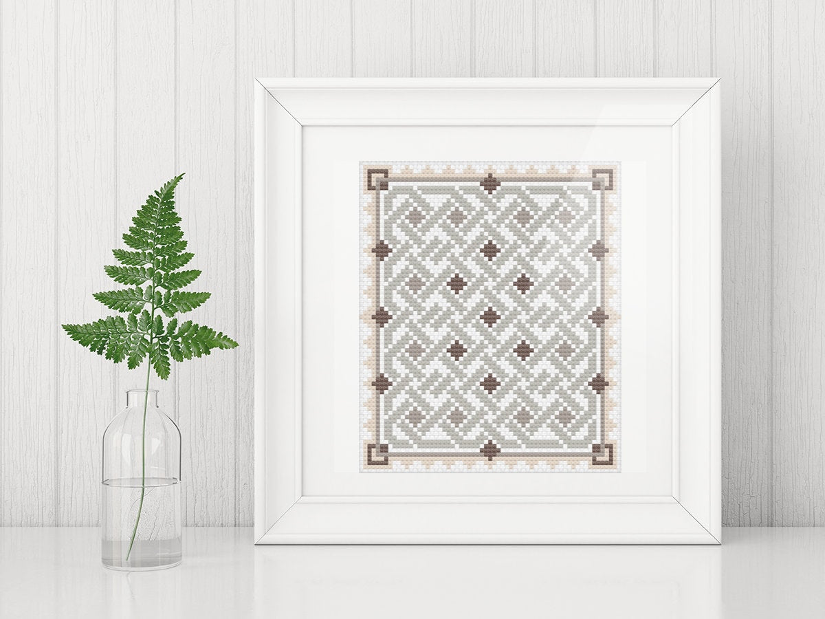 Celtic Cross Stitch - Traditional Irish Embroidery Pattern | 14 Count Aida PDF Chart