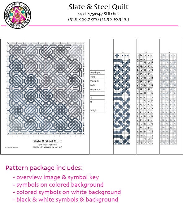 Celtic Cross Stitch Pattern - Irish Embroidery Quilt | St Patrick's Gift